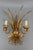 - Hollywood Regency style gilt metal wheat sheaf wall sconce attributed to Hans Kögl, Germany, circa the 1960s. - A...