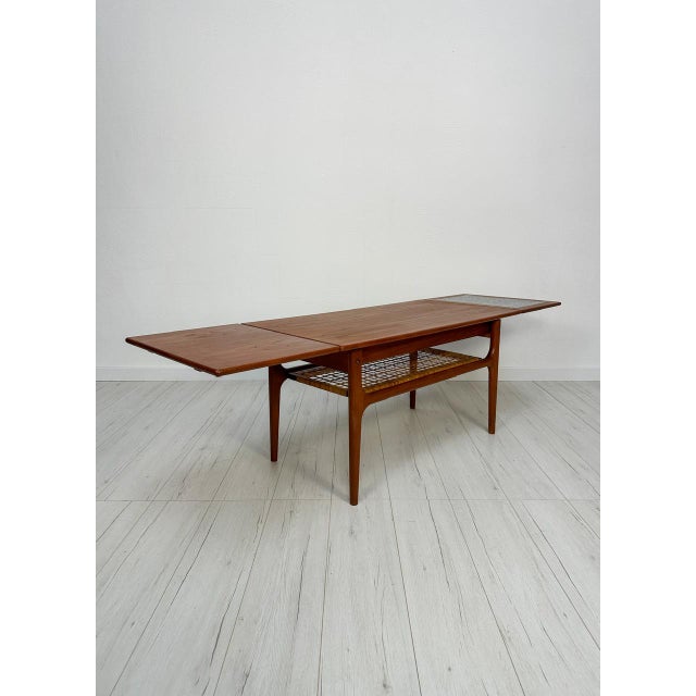 Vintage Mid-Century Danish Extendable Teak Coffee Table by Trioh Møbler, 1960s For Sale - Image 13 of 13
