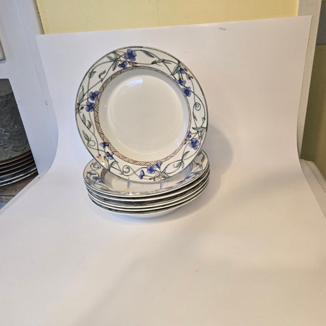 Late 20th Century 1980s Floral Dansk Bowls- Set of Six For Sale - Image 5 of 12