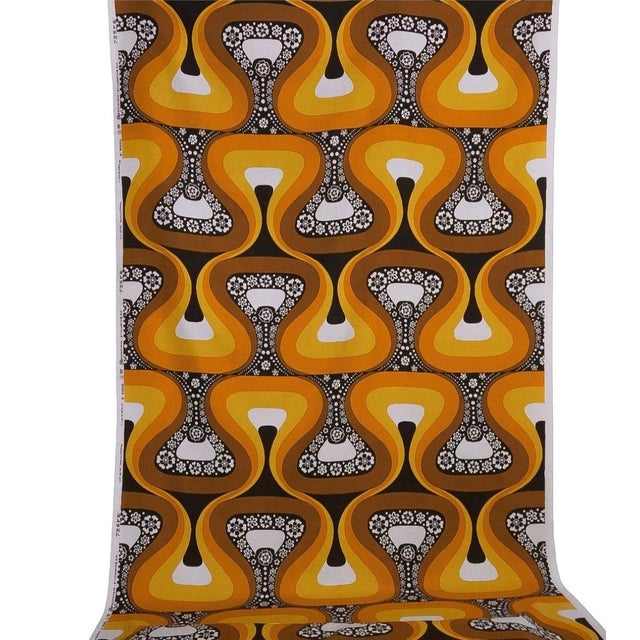 Mid-Century Modern German Ukadan Fabric for Curtains, 1970s For Sale - Image 6 of 6