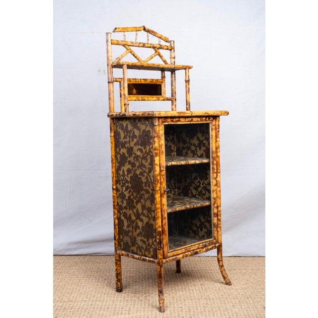 Wood 19th Century Bamboo Display Cabinet For Sale - Image 7 of 15