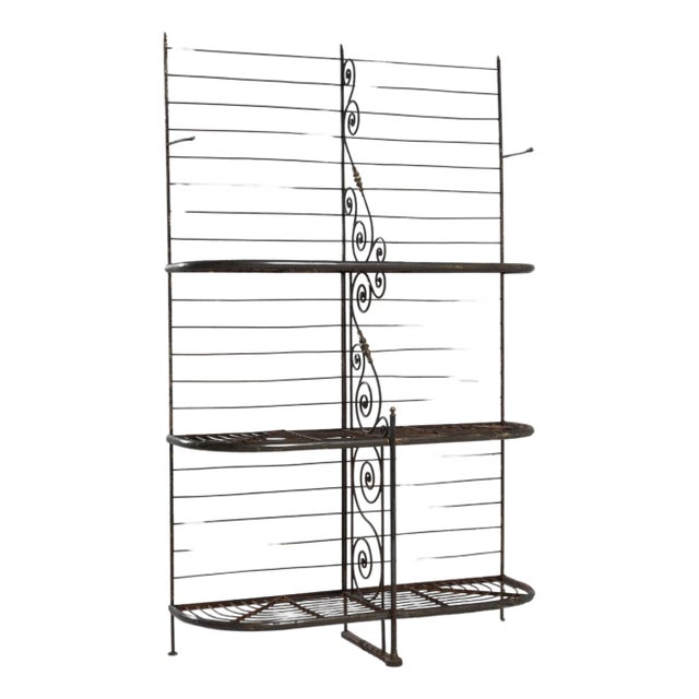 1900 French Metal Bakery Rack For Sale