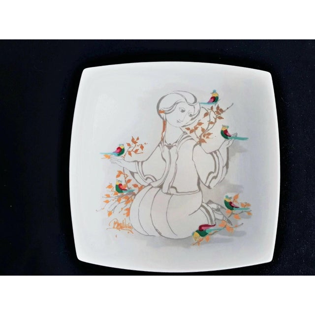1980s Dinner Plates by Bjorn Wiinblad for Rosenthal Studio-Line, 1980s, Set of 4 For Sale - Image 5 of 13