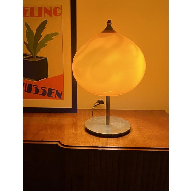 Mid-Century Modern Orange Glass Table Lamp by Alessandro Pianon for Vistosi, Italy, 1960s For Sale - Image 9 of 17