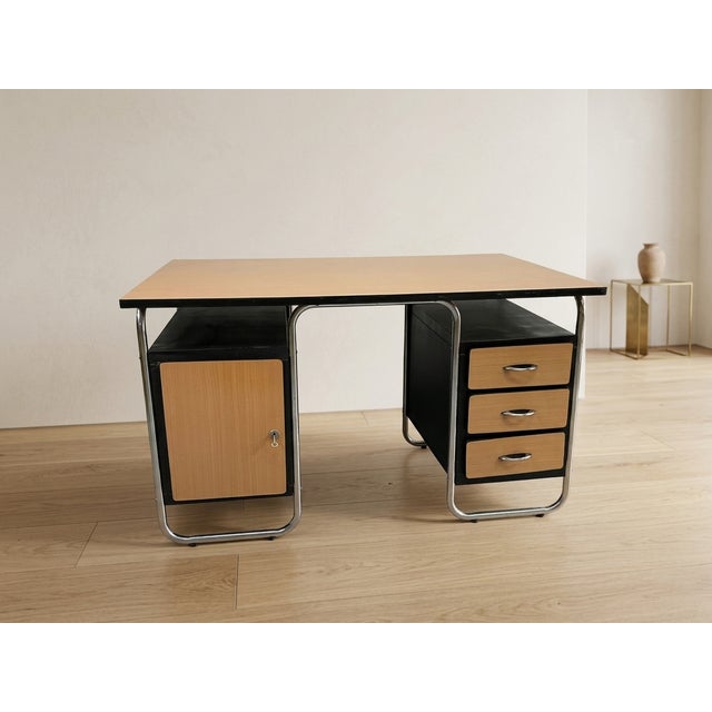 Bauhaus Bauhaus Desk from Torck, Belgium, 1950s For Sale - Image 3 of 14