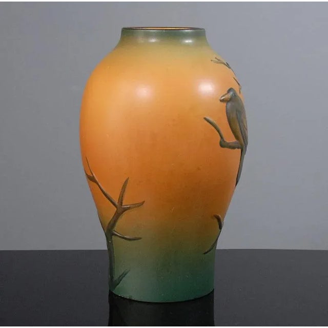 Antique Art Nouveau Danish Ceramic Vase from Ipsen, 1920s For Sale - Image 3 of 10