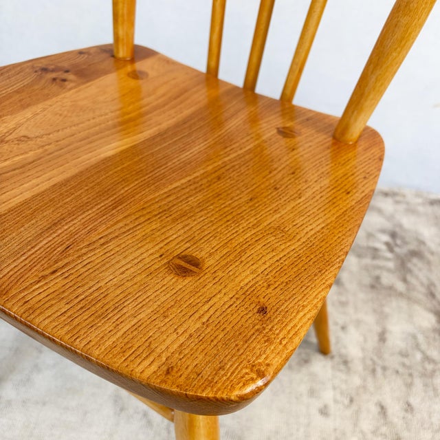 Elm and Beech 391 Dining Chairs by Lucian Ercolani for Ercol, 1980s, Set of 4 For Sale - Image 12 of 16