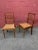 French Pair of French Early 20th Century Louis XVI Style Caned Side Chairs With Brass Detail For Sale - Image 3 of 13