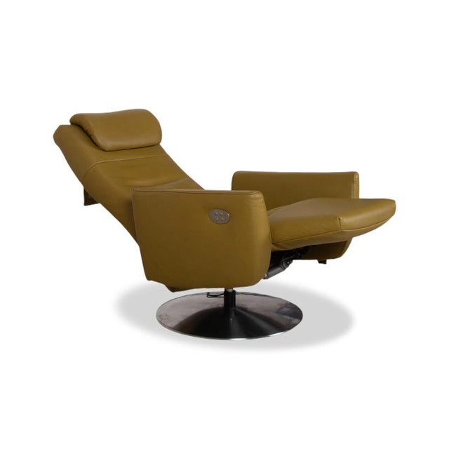 Seneca Armchair in Green Leather from Koinor For Sale - Image 5 of 18