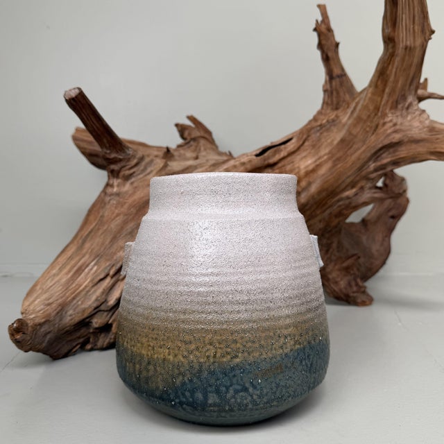 Japanese Seto-Yaki Ikebana Vase by Kato Shō, 1980s For Sale - Image 9 of 18