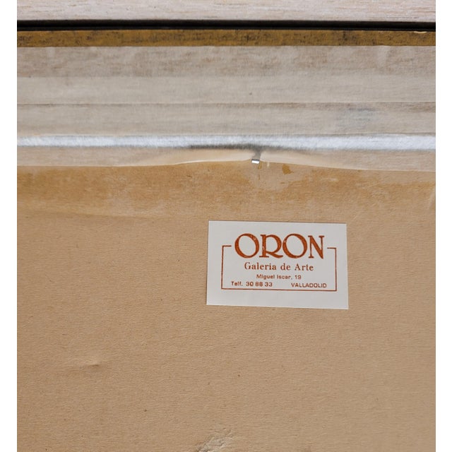 Jorge Vidal, Grupo Simanca Composition, 20th Century, Mixed Media, Framed For Sale - Image 14 of 15