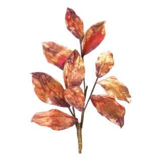 Metallic Harvest Leaf Spray (Set of 2) For Sale