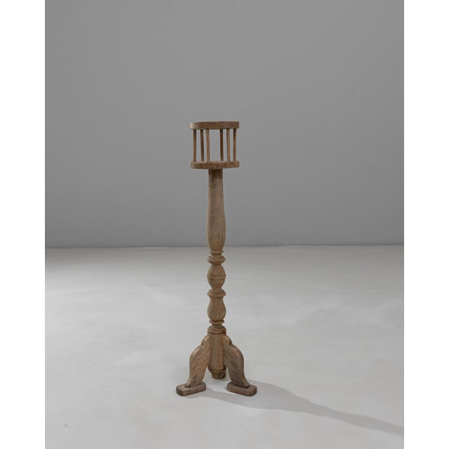 1900s French Oak Pedestal For Sale In Greensboro - Image 6 of 18