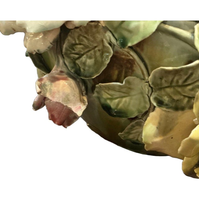 1900 - 1909 Circa 1900 Majolica Jardiniere For Sale - Image 5 of 18