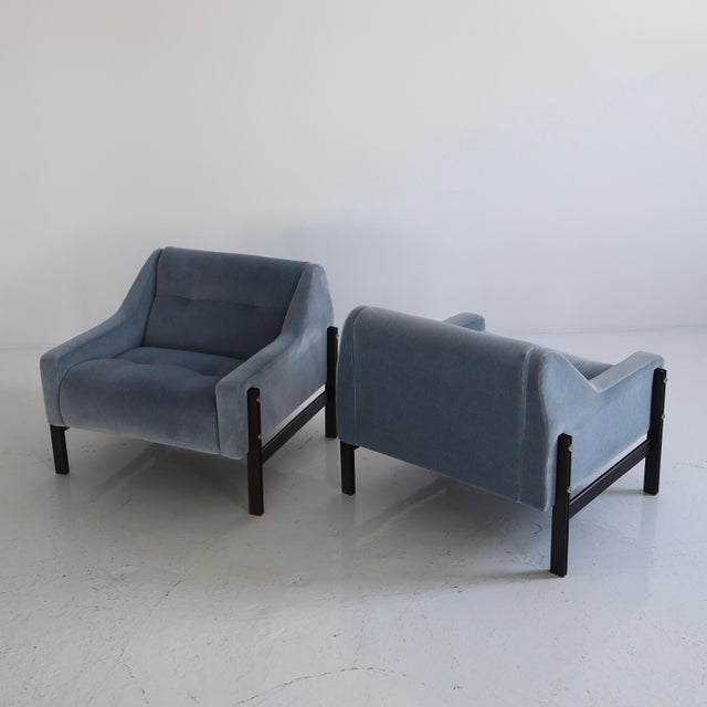 c. 1970s in excellent, restored condition. They have been fully reupholstered in mohair