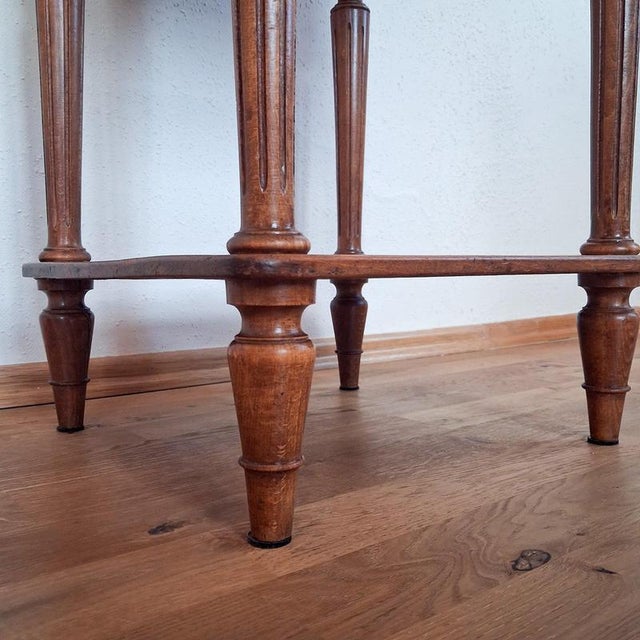 Antique French Bedside Table with Marble Top For Sale - Image 13 of 18