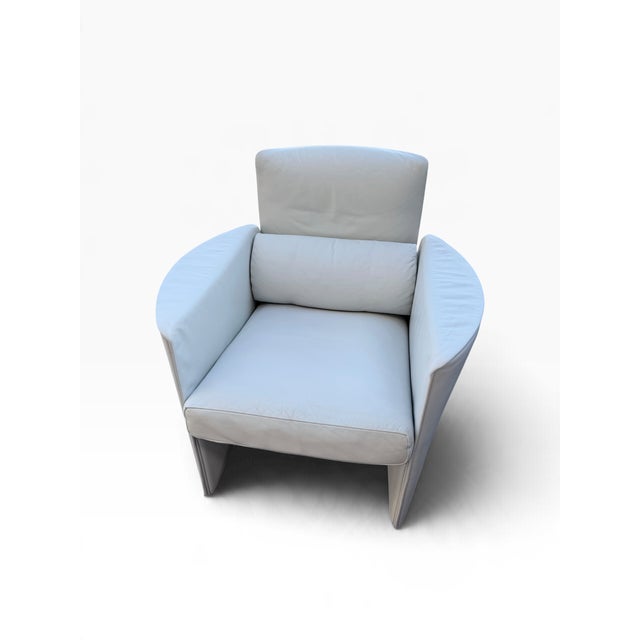 De sede ds-235 leather armchair in gray – an elegant swiss design classic the de sede ds-235 leather armchair in elegant...