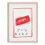 July Ruby Birthstone Print by Tatiana Alida in Tan Frame For Sale