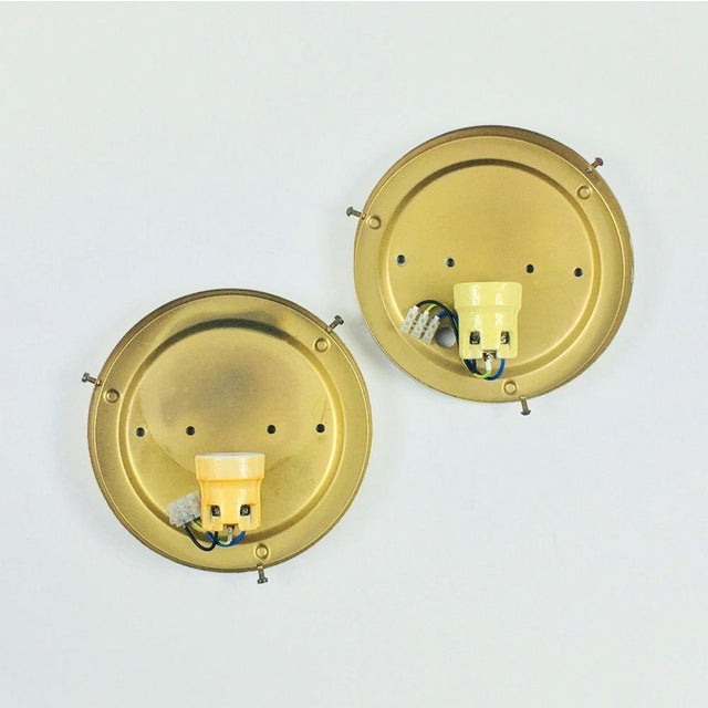 Mid-Century Modern Amber Bubble Glass Wall Lights by Helena Tynell for Limburg, Germany, 1970s, Set of 2 For Sale - Image 11 of 12