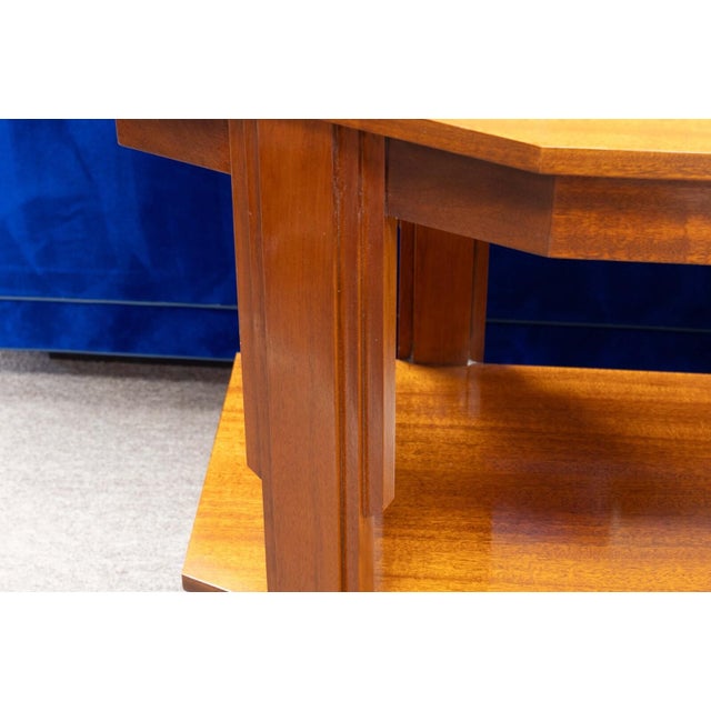 Art Deco Style Wooden Console Sofa Foyer Table For Sale In Detroit - Image 6 of 8