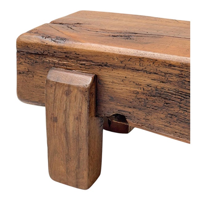 Brutalist Rustic Wabi Sabi Side Table, 1970s For Sale - Image 10 of 14