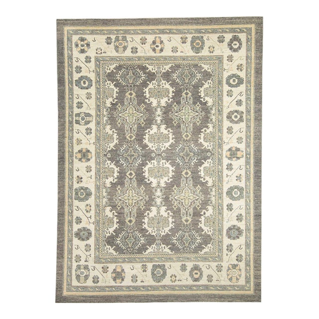 Turkish Oushak Rug 10'3" x 14'2" For Sale