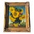 Sun Flowers - 20th C. Original Oil on Canvas in Exceptional Gilt Frame For Sale