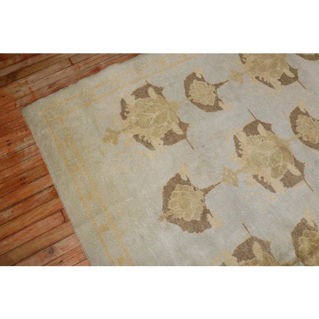 Early 21st Century Arts Crafts Inspired Turkish Rug - 8' x 9'8" For Sale - Image 10 of 12