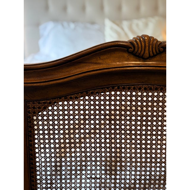 Vintage Century Furniture Claridge Collection Woven Cane Queen Headboard by Raymond Sobota For Sale - Image 13 of 17