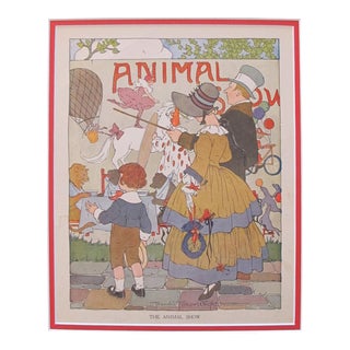 1918 British Vintage Children's Illustration, Animal Show For Sale