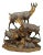 Carved Wood Chamois Family by Ernst Heissl, 1900s For Sale