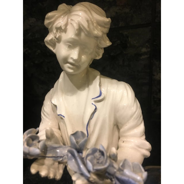 Large Ceramic Figurine by Capodimonte, 1950s For Sale - Image 12 of 18