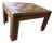 Vintage Restored Solid Wood Coffee Table With Parquet Top For Sale