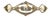 18k Gold and Platinum Brooch with Diamonds For Sale