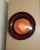 Vintage Finnish Brown Ceramic with Orange Glaze Wall Plate from Stromit, 1970s For Sale - Image 3 of 7