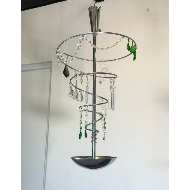 Glass Chandeliers by Toni Cordero for Artemide, 1980s, Set of 2 For Sale - Image 14 of 18