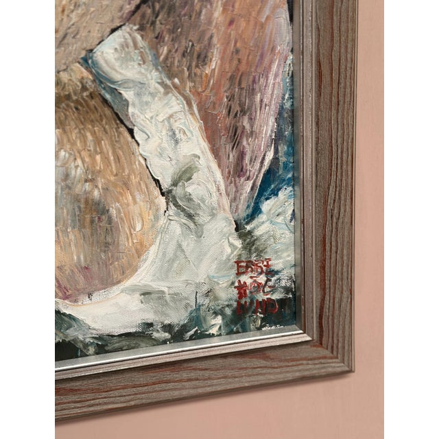 Ebbe Höglund, Ballet Dancer, Break, Oil Painting on Canvas, Framed For Sale - Image 6 of 18