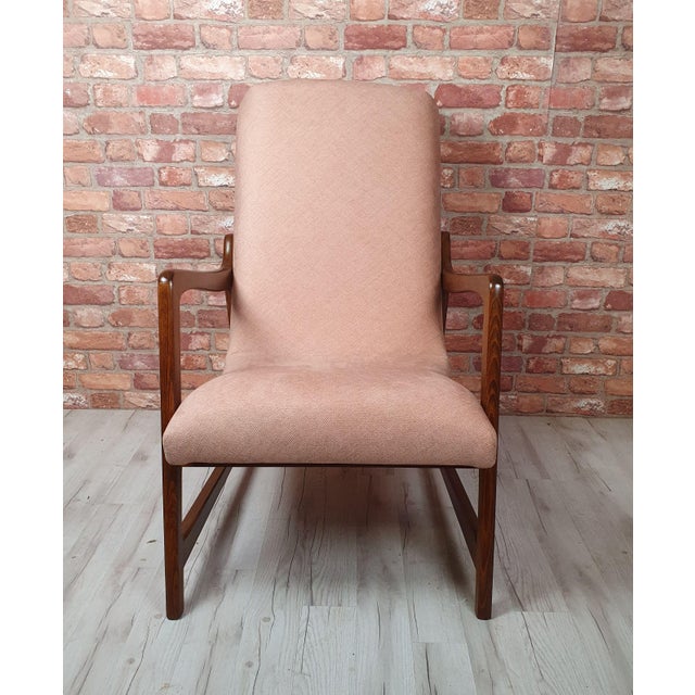 Vintage Armchair by Barbara Fenrych-Węcławska, 1950s For Sale - Image 10 of 11