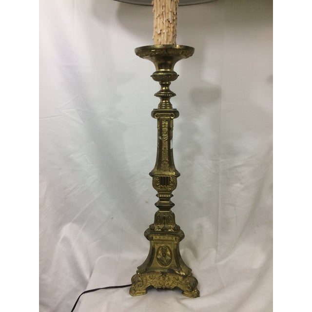 19th Century French Pricket Lamps - a Pair For Sale - Image 5 of 10