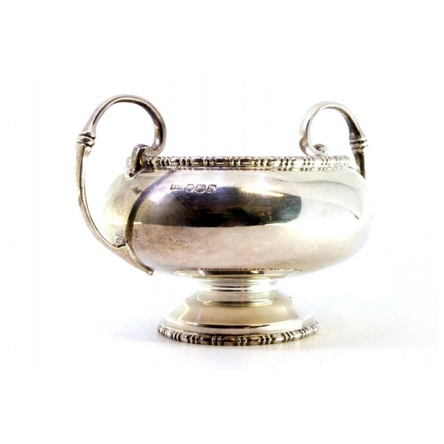 Metal Round Silver Candy Box with Reliefs For Sale - Image 7 of 8