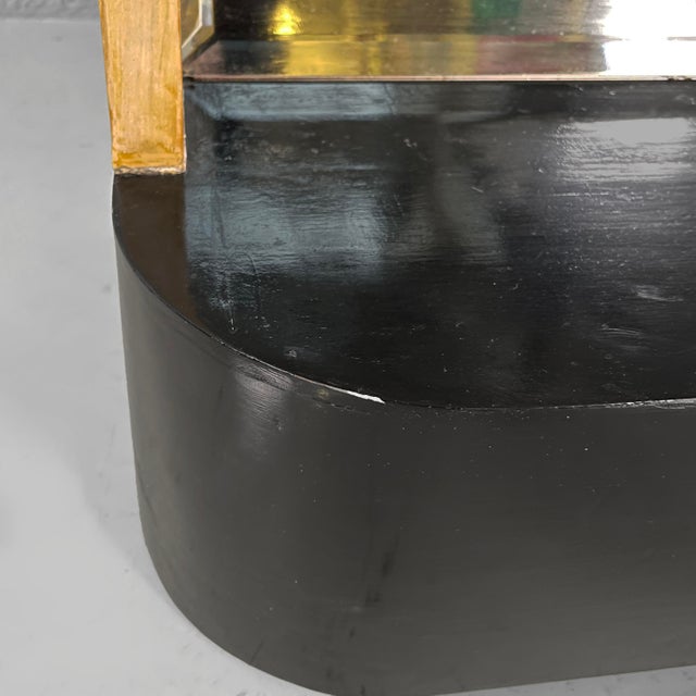 Art Deco Italian Full-Length Floor Mirror in Light and Black Wood, 1930s For Sale - Image 18 of 18