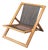 Modern Folding Lounge Chair with Wooden Frame, 1970s For Sale