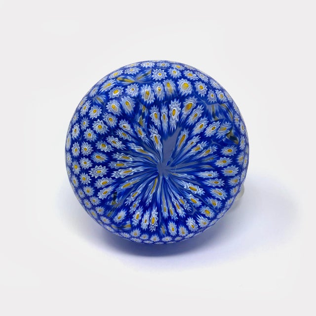 Metal Early 20th Century Italian Millefiori Glass Syrup Pitcher For Sale - Image 7 of 7