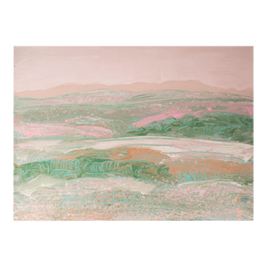 1980s Abstract Acrylic Landscape Painting by Harry HIlson