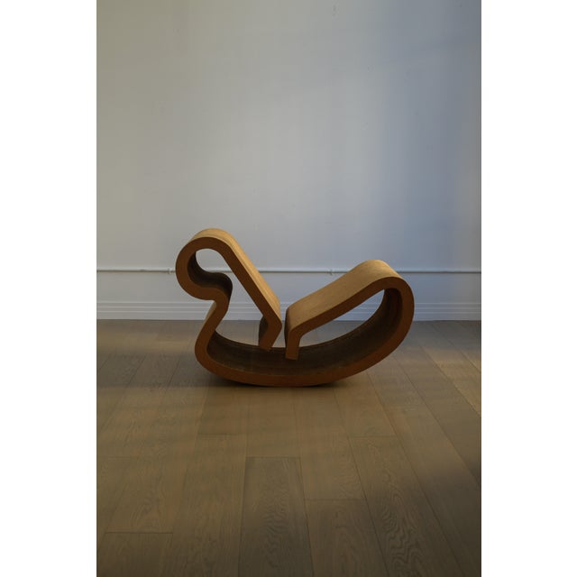 Mid-Century Modern 1972 Attributed to Frank Gehry 'Contour' Rocking Lounge Chair by Easy Edges Inc. For Sale - Image 3 of 5