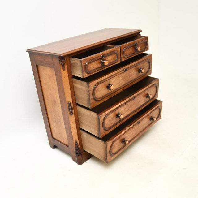 Early 19th Century Antique Walnut Chest of Drawers, 1830s For Sale - Image 5 of 13