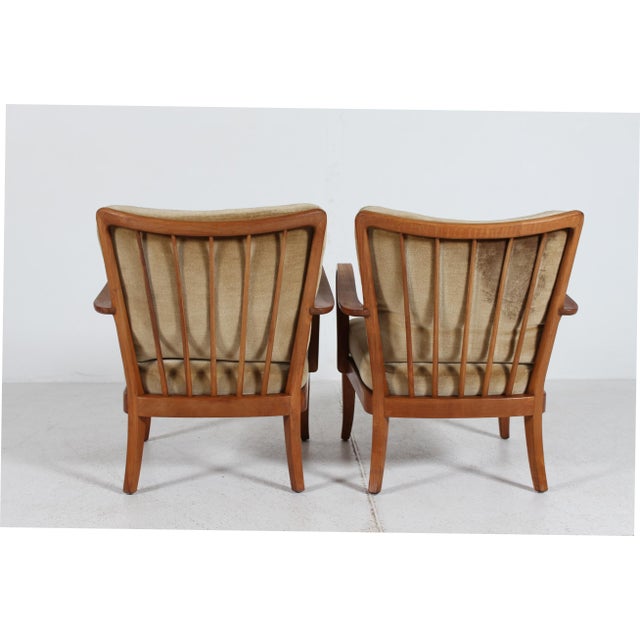 Mid-Century Ash Easy Chairs from Knoll Antimott, Germany, 1960s, Set of 2 For Sale - Image 6 of 15