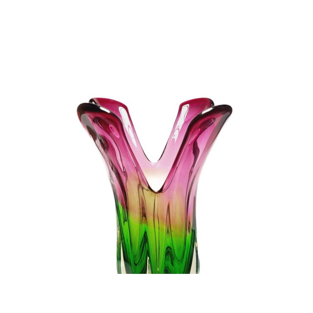 Vase by J. Hospodka for Chribska Glassworks, Former Czechoslovakia, 1960s For Sale - Image 11 of 18