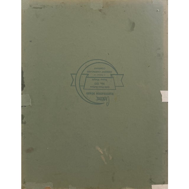 Lavender 'Pink Flamingos by a Waterfall' by Lois Elaine Green Cohen, Mid-Century California Woman Artist, Chouinard For Sale - Image 8 of 8