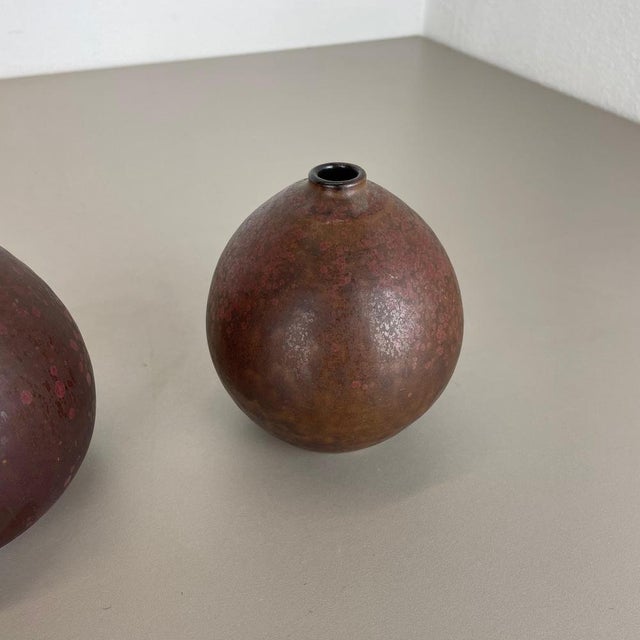 Ceramic Studio Pottery Vases attributed to Elmar & Elke Kubicek, Germany, 1970s, Set of 2 For Sale - Image 10 of 18